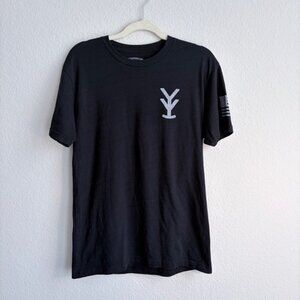 Yee Yee Apparel Patriot Flag Tee Black T-shirt Men’s Size M American USA